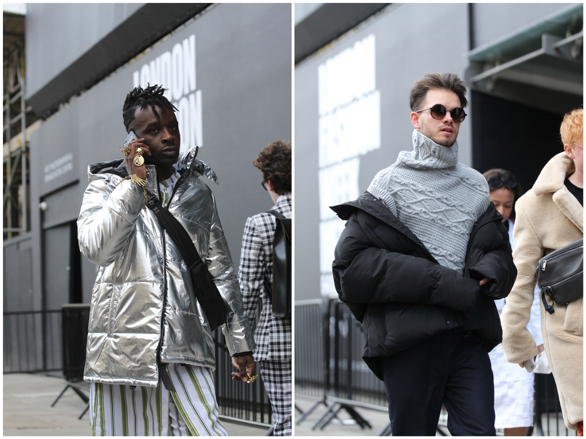 London Fashion Week Men s Fall Winter 2018 street style Reuse